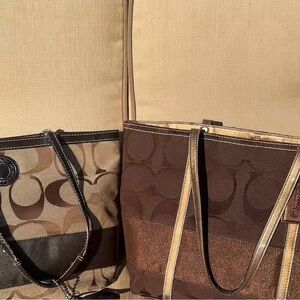 Coach Tote Bags Bundle of 2 Bags — 1 is a major rehab & 1 is fairly used